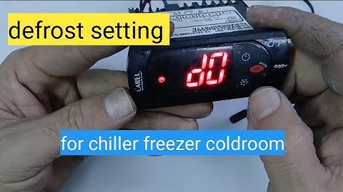 carel easy controller defrost setting for chiller freezer and coldroom #zkmultitech
