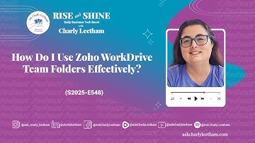 How Do I Use Zoho WorkDrive Team Folders Effectively? (2025/548)