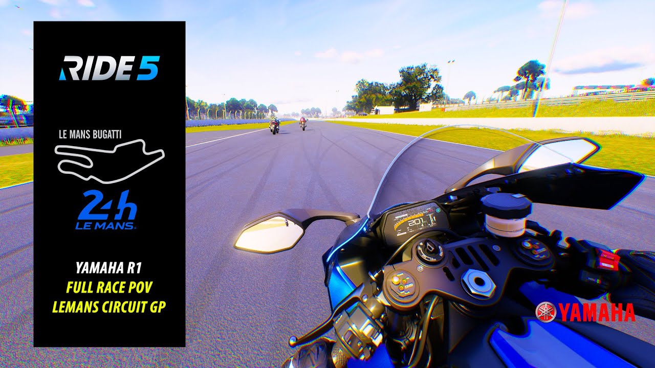 YAMAHA R1 | FULL RACE POV | LEMANS MOTORCYCLE CIRCUIT | RIDE 5 - YouTube