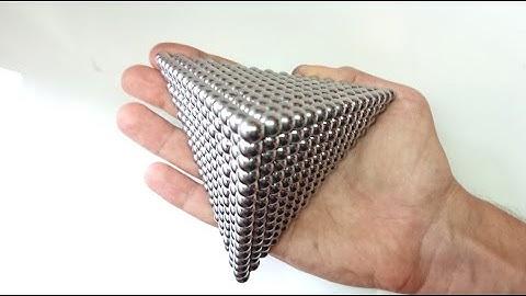 Quick Instructions on How to Build a Pyramid with Magnetic Balls - 4k | Magnet Tricks