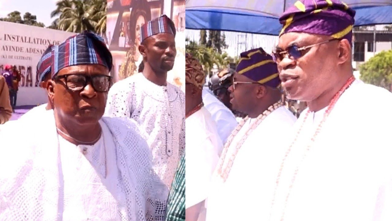 Moment Oba Demola Elegushi And Kollington Ayinla Meet At Olori Omoba Akile Ijebu King Wasiu Ayinde C