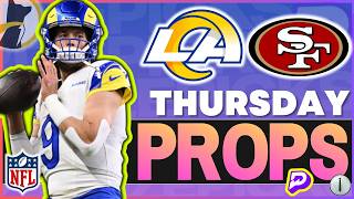 Thursday Night Football PrizePicks Player Props Top Prop Bets  + UNDERDOG NINERS vs RAMS
