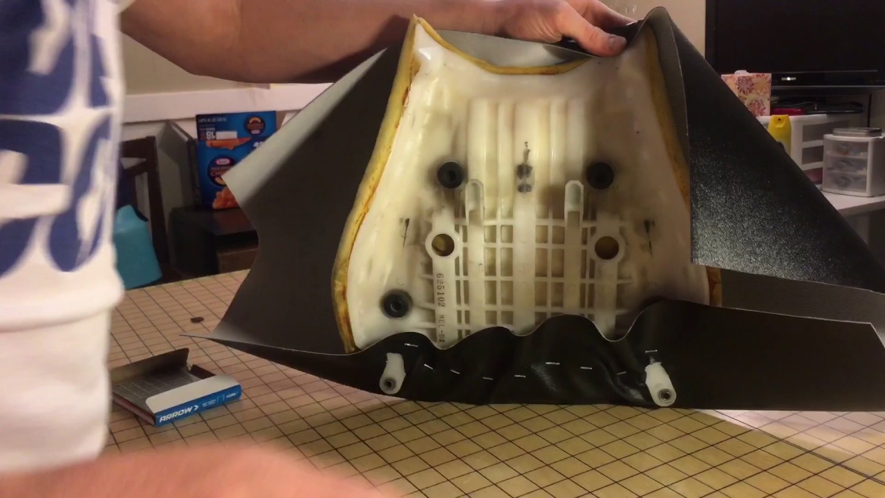 motorcycle seat recovering