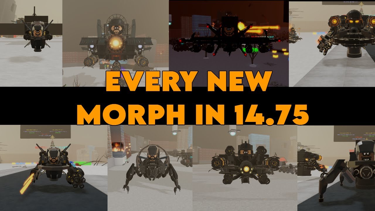 EVERY NEW MORPH IN UPDATE 14.75 ! (Strange Bathtub War)