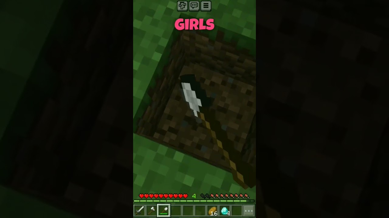 Girls vs Boys After seeing Herobrine #shorts #minecraft