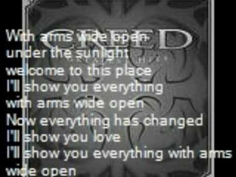 Creed-With Arms Wide Open {with lyrics}