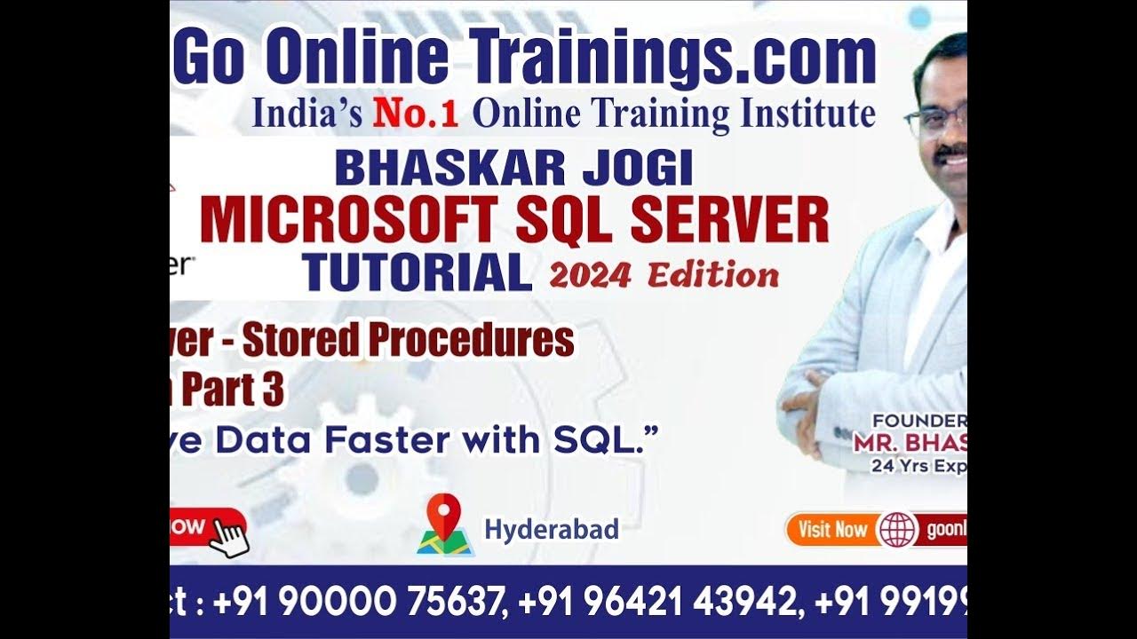 SQL Server - Stored Procedures In Depth Part 3 of 4 - YouTube
