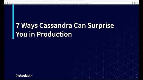 Best Practices of Cassandra in Production