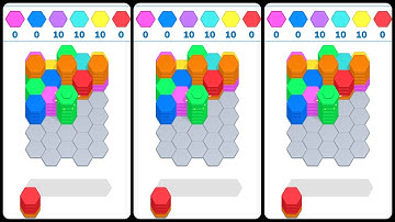 Hexa Stack Merge (Gameplay Android)
