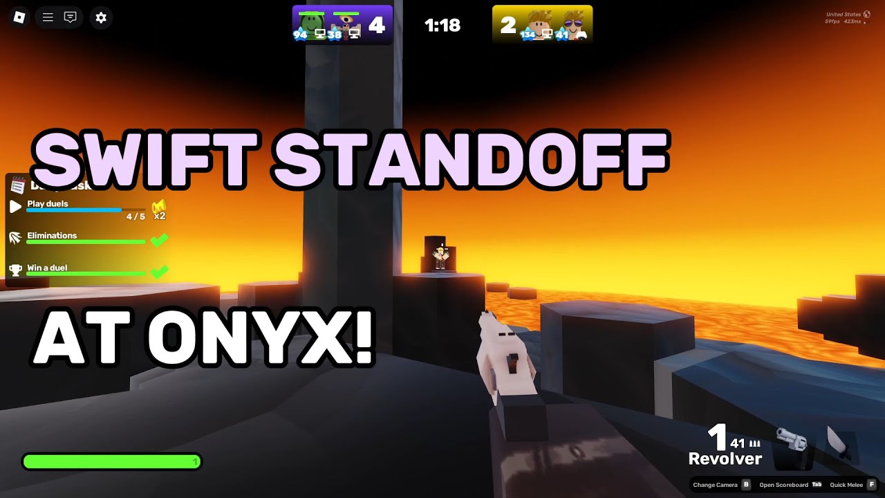 Swift Rivals Rblx Swift Standoff - Testing How Bad I am in aiming with Revolver lol ...