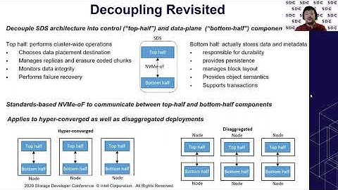 SDC2020: Decoupling SDS Architectures for Agility