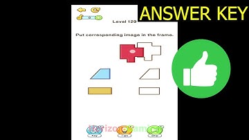 Brain Ace LEVEL 129 Put the corresponding image in the frame - Gameplay Walkthrough Android IOS