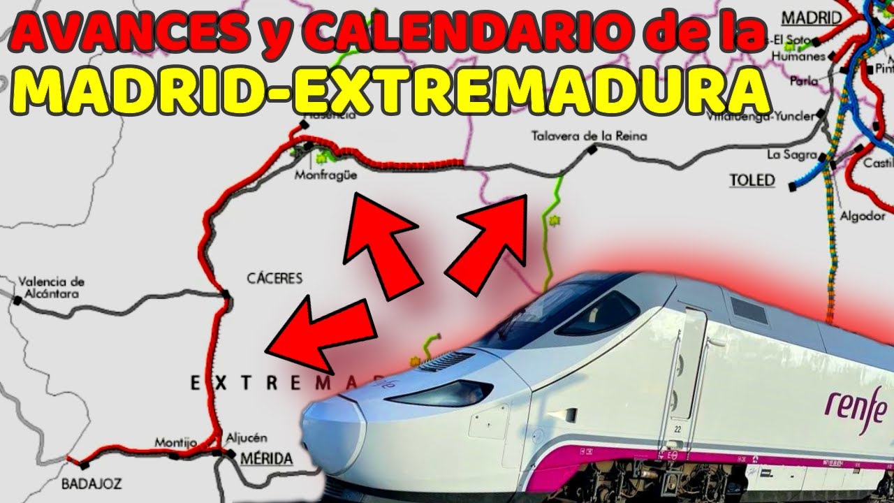 ⚡️IMPULSO a la MODERNIZACIÓN de la LÍNEA CONVENCIONAL MADRID-EXTREMADURA⚡️Obras Plasencia y Mérida