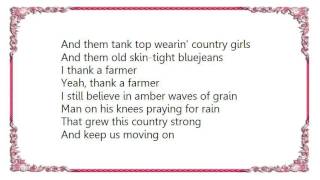 Video thumbnail of "James Wesley - Thank a Farmer Lyrics"