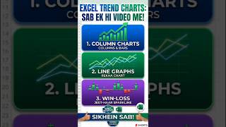 Excel Trend Charts: Sab Ek Hi Video Me! 📈 #Shorts Excel Tutorial In hindi 2026