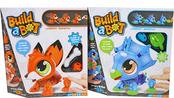 Build a Bot Fox and Dino Unboxing Toy Review Robotic Mix and Match Animal Robots STEM
