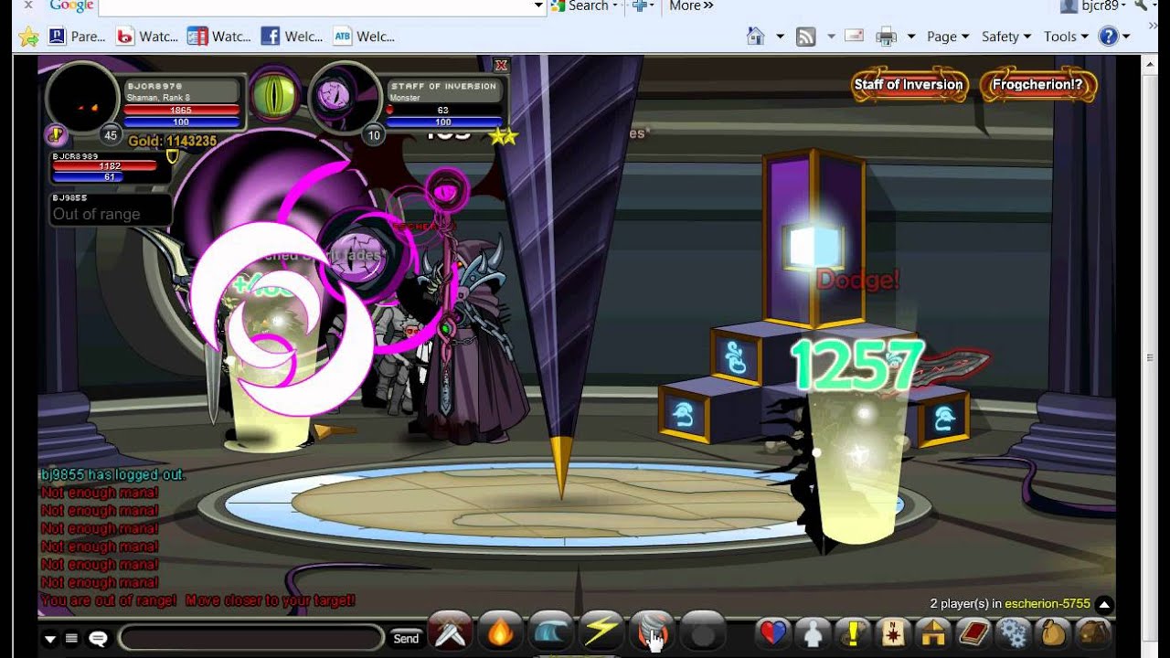 aqw shaman power(amazing critical)