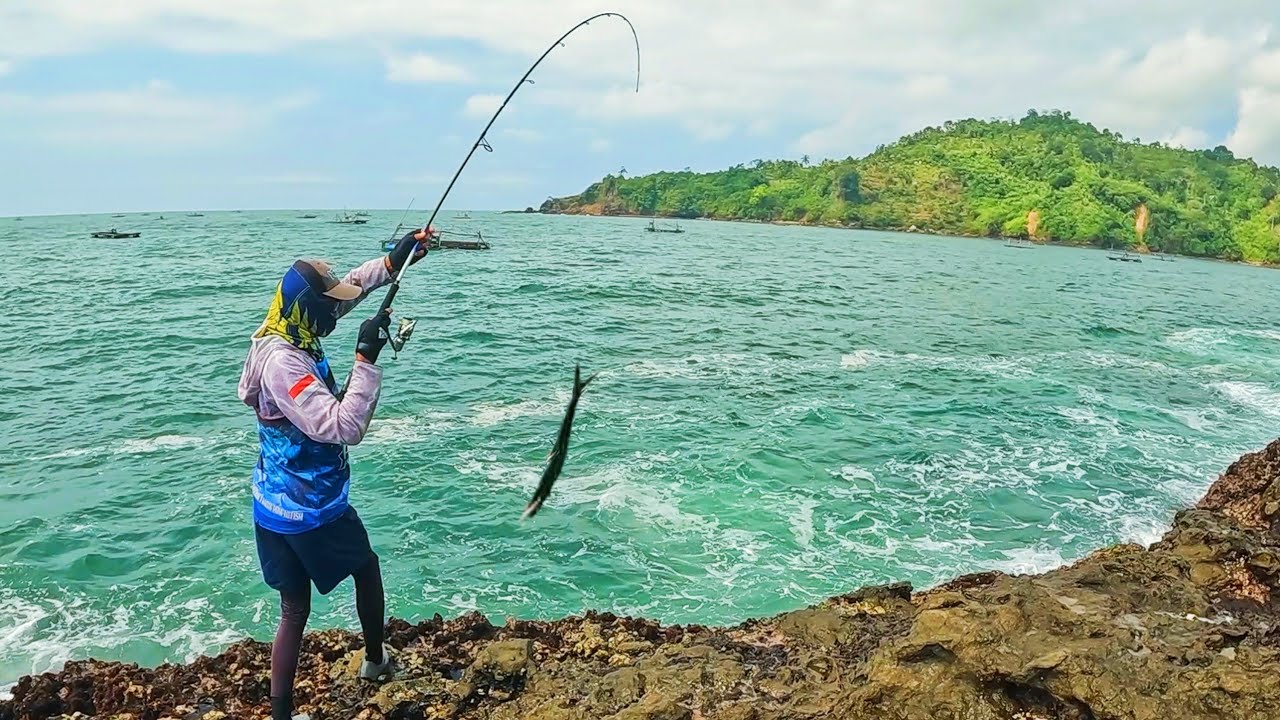 MUSIM IKAN TENGGIRI ?? MANCING SHORE JIGGING DI HAJAR PREDATOR PINGGIRAN LAUT