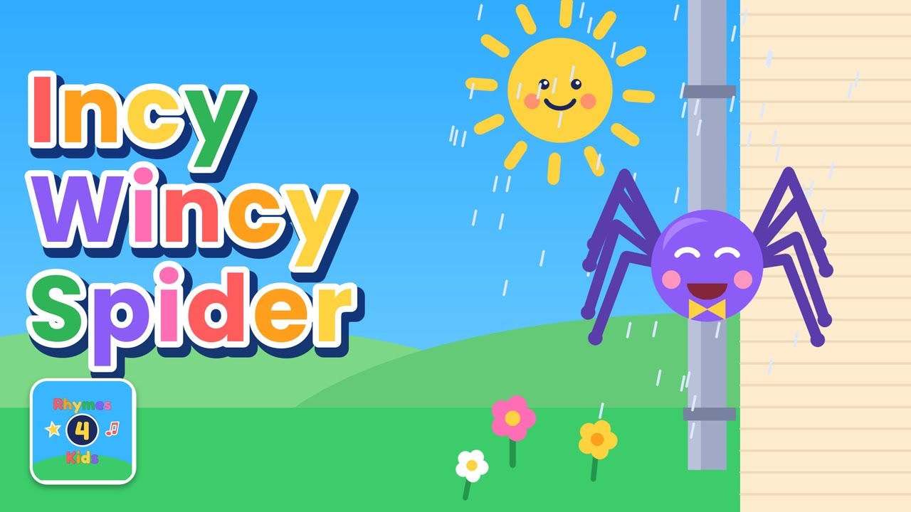 Incy Wincy Spider | Nursery Rhyme with Lyrics | Rhymes 4 Kids - YouTube