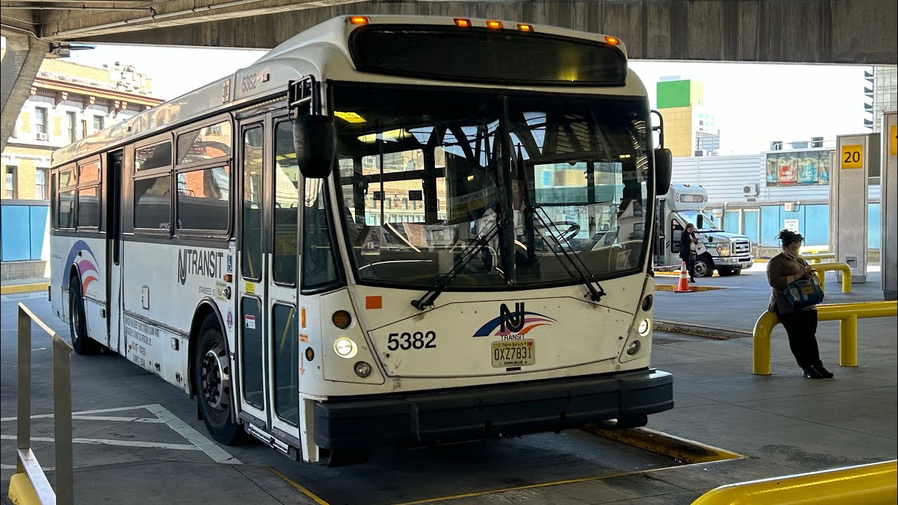 NJ Transit: On Board 2009 NABI 40-SFW 416.15 #5382 On Bus Route