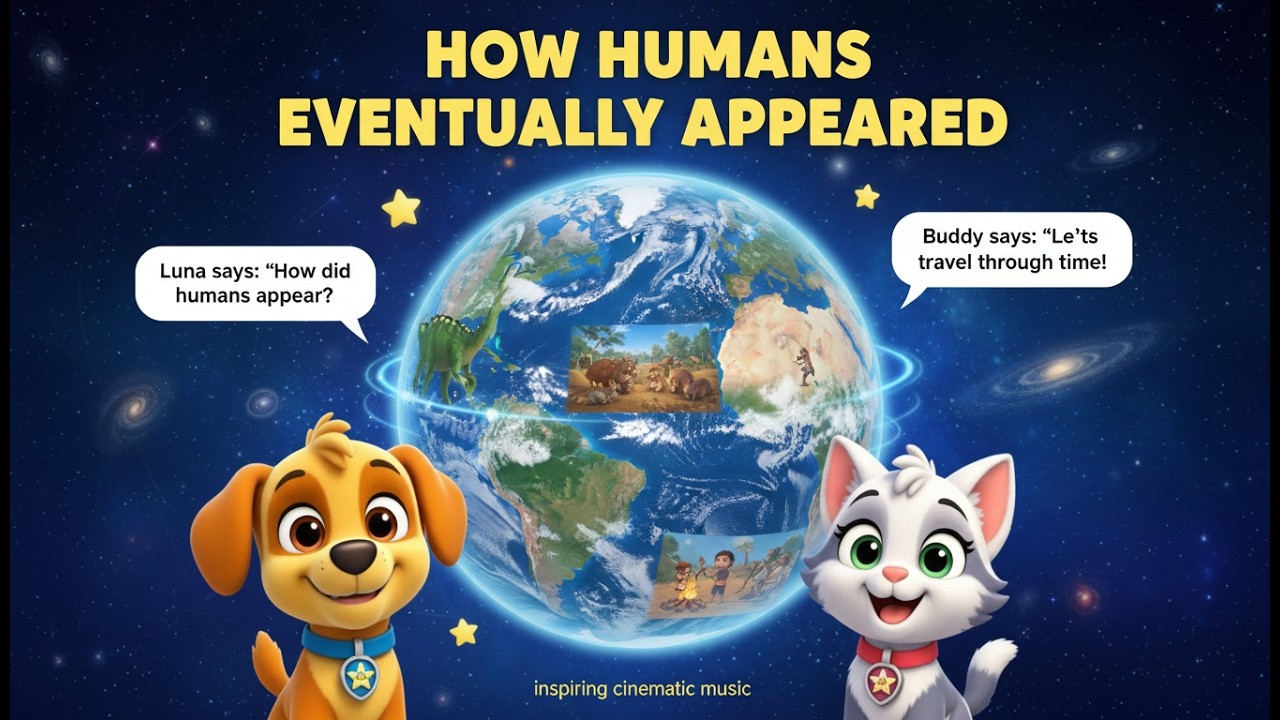 How Humans Eventually Appeared 🌍🧬 | The Amazing Evolution Story for Kids | Tiny Tales Garden