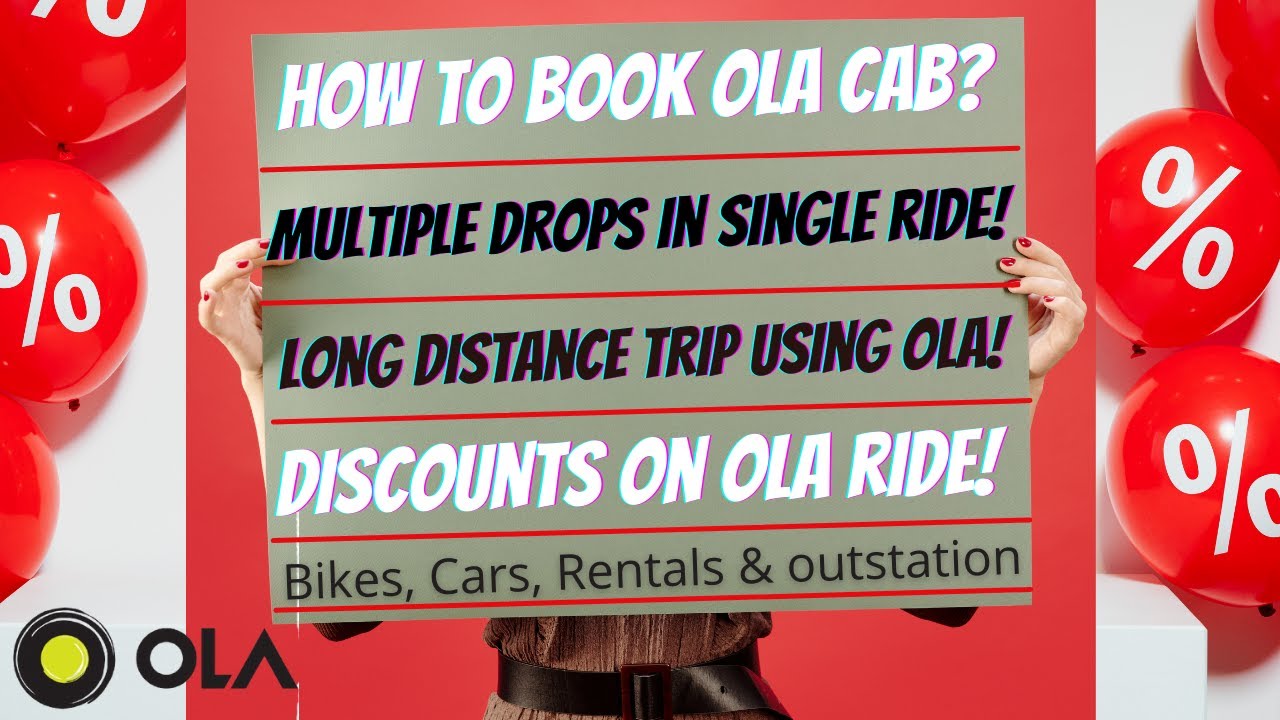 How to book ola cab in Hindi | Multiple Stops in one ride explained | Ola Outstation | #ola #olacabs