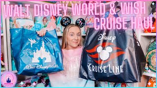 Walt Disney World Florida Haul Vlog Disney Wish Cruise Ship Haul Loungefly Disney Parks Pins Clothes