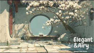 Moon Gate Magnolia 🌕🌸 | Peaceful Study Beats for Reading, Work & Deep Focus screenshot 4