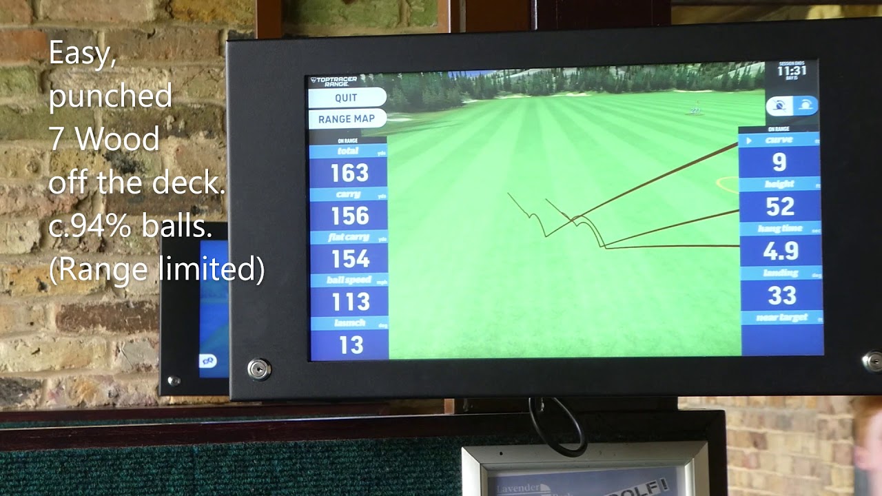 Lavender park top tracer test (golf driving range) - YouTube