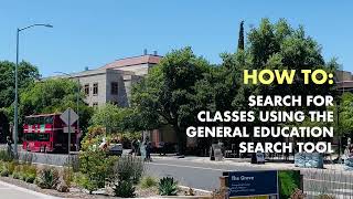 How to search for classes using the General Education search tool