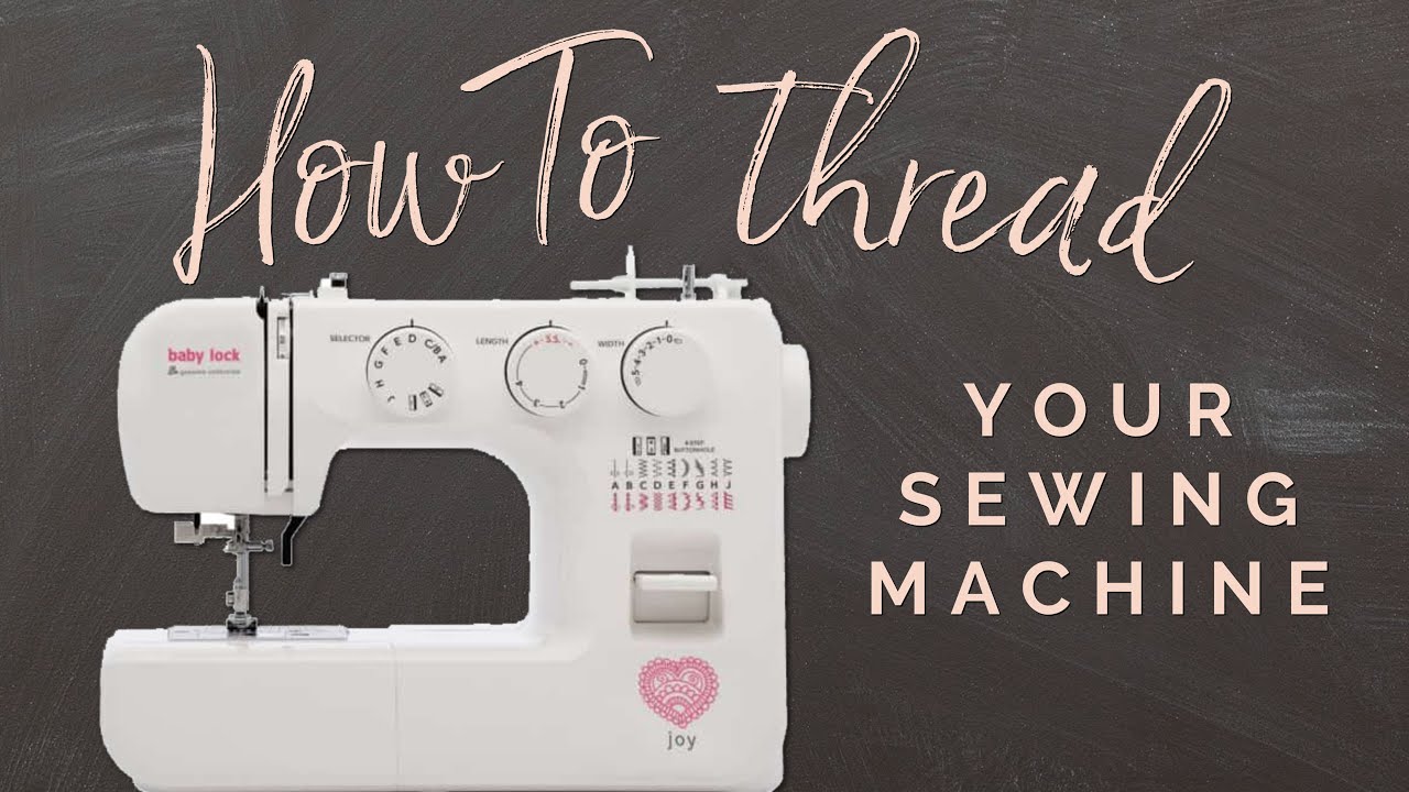 Beginner's guide to threading a machine – needle thread and drop-in bobbin  thread