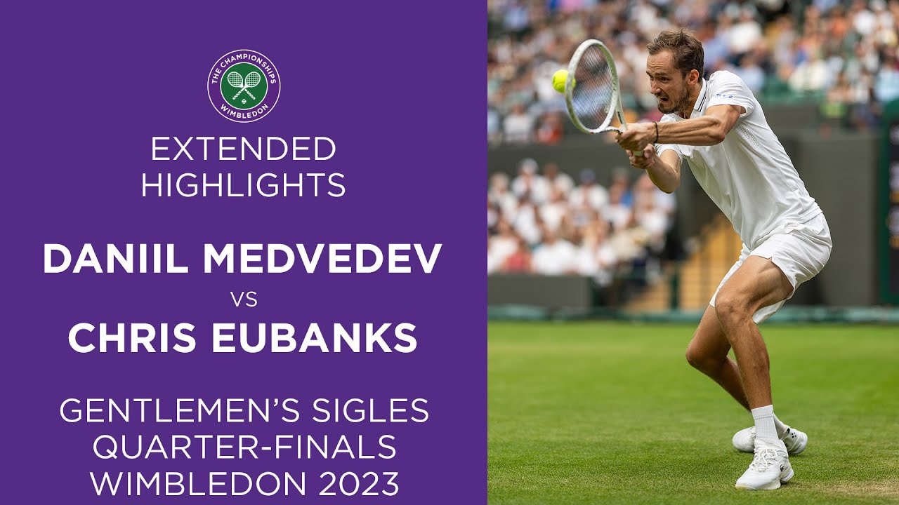 ⁣Daniil Medvedev vs Chris Eubanks | Quarter-final Extended Highlights | Wimbledon 2023