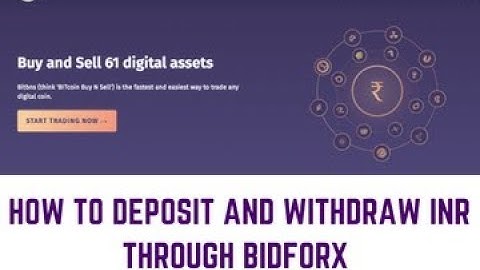 Bitbns INR deposits and withdrawals through BidforX: Full Tutorial (In Hindi)