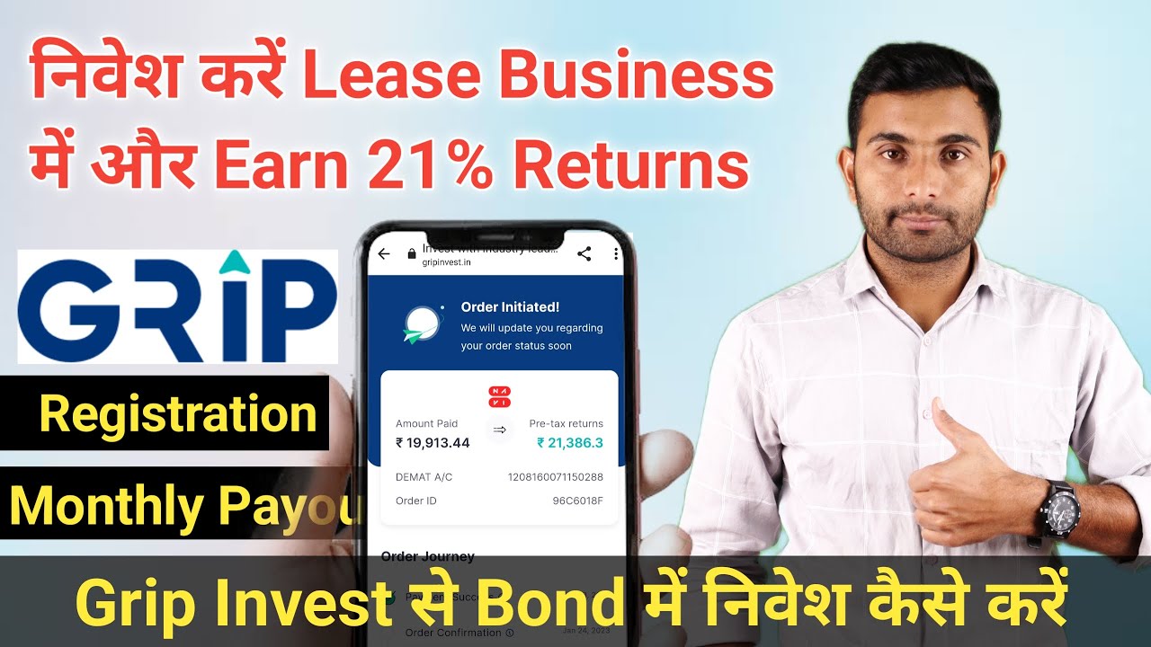 How to invest in Grip invest online Earn 21 return on lease business