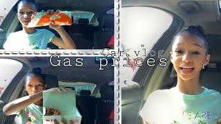 Car vlog + gas prices // #carvlog #gasprices #talk #vlog #careating #fyp
