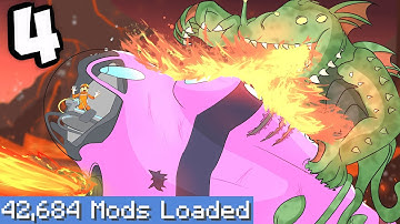 SEA DRAGON ATTACK!!- subnautica but I download EVERY SINGLE MOD (part 4)