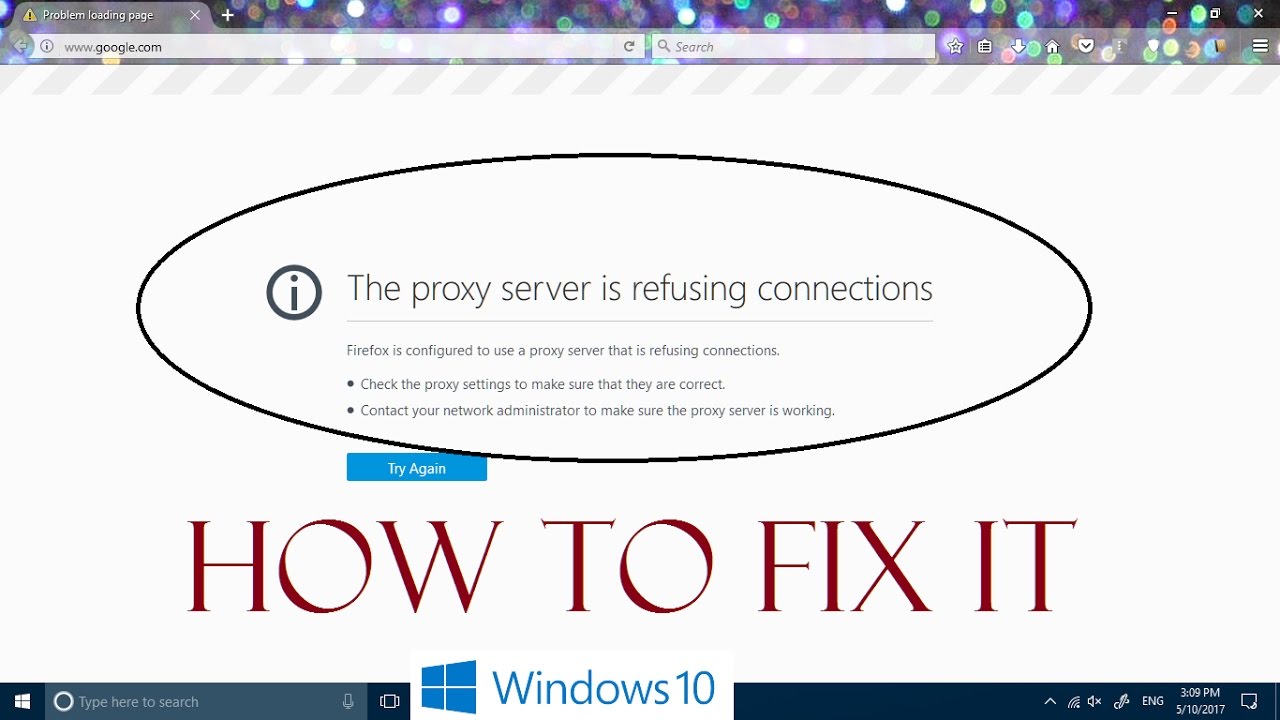 Proxy connection refused