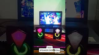 TEST OF RGB EXSTERNAL LAPTOP SPEAKER