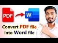 How to convert pdf to word for free  2023