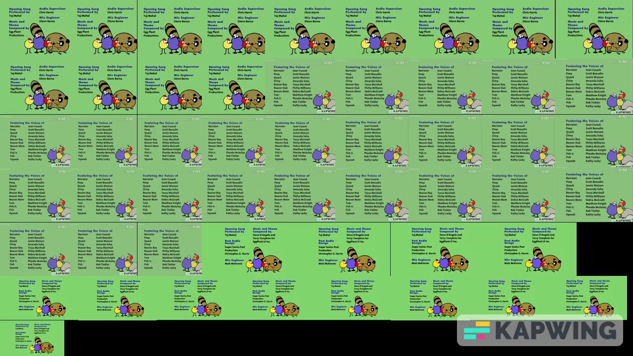 All 52 PEEP and the Big Wide World Credits at the Same Time