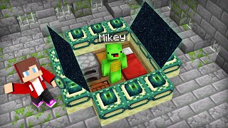 Mikey and JJ Found ENDER PORTAL HOUSE in Minecraft (Maizen)