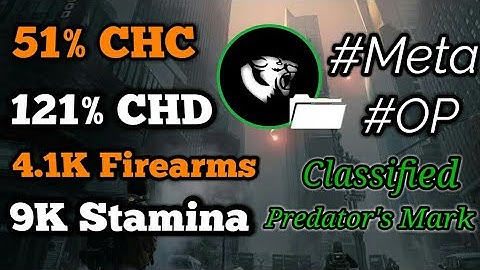 The Division 1.8 | Classified Predator