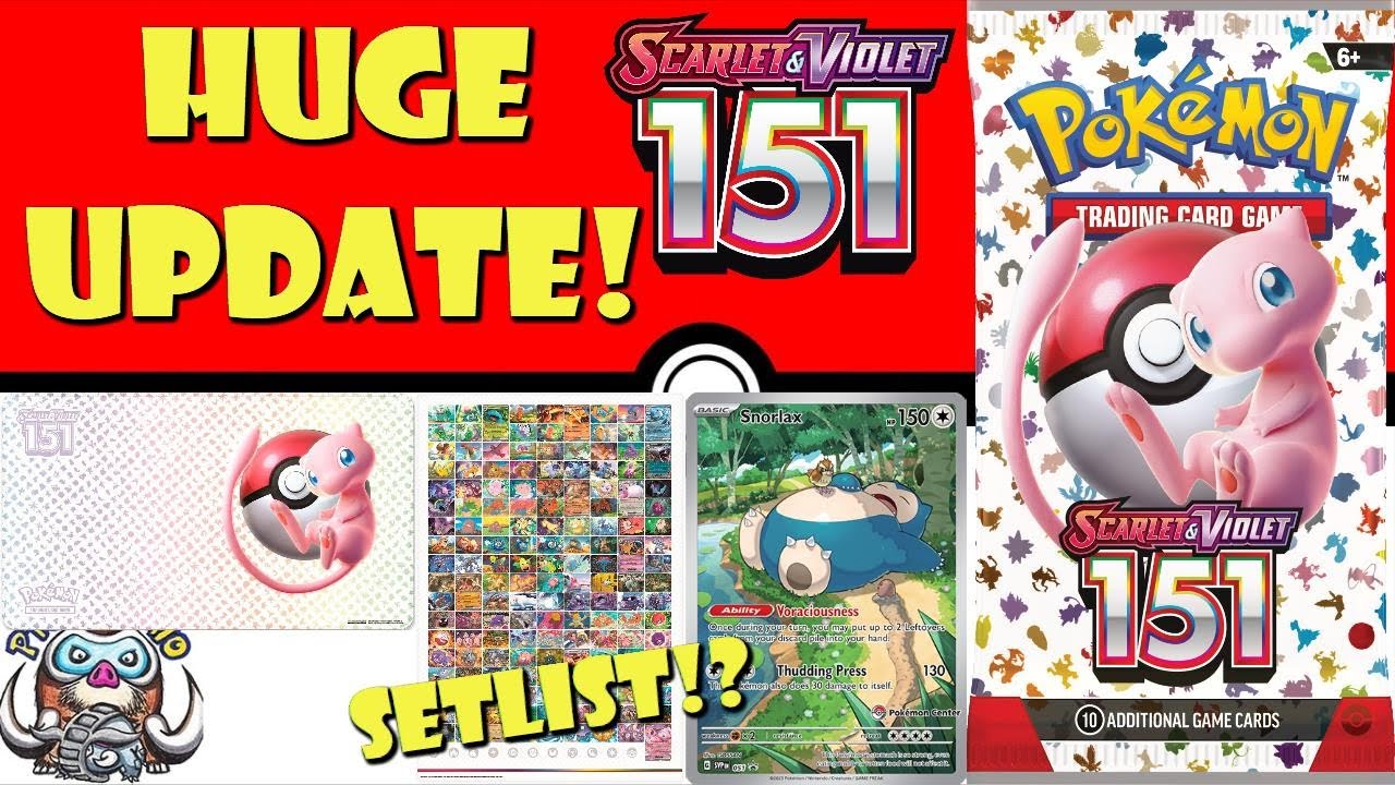 Pokemon TCG Scarlet & Violet 151 Card Spoilers - 151 Set List