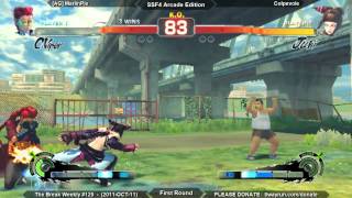 The Break Weekly #129 - SSF4ae FR - [AG] MarlinPie VS Colpevole