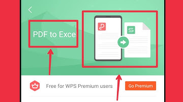How To Convert PDF To Excel in WPS Office Android
