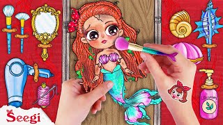 The Little Mermaid: How To Fix This Doll? | Stop Motion Paper | Seegi Channel