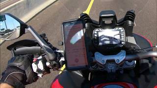 Ducati Multistrada Enduro 1200 on-board dyno in media system - Top Speed Pulls, Camperbeast1