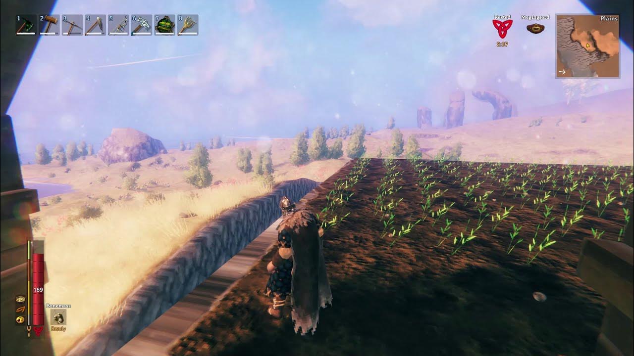 Valheim Elevated Barley and Flax Farm on the Plains YouTube