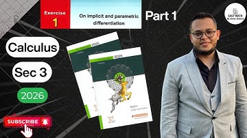 Contemporary Book Solution 🔥 2026 Third Secondary 🔥Implicit and parametric differentiation 🔥Q[1-19]