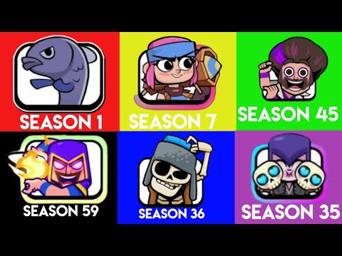 All season Clash royale emotes S01 -S66 Pass Royale emotes ..